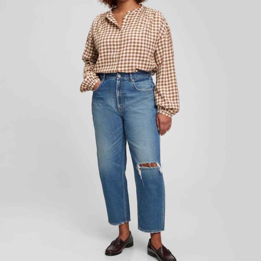 Gap Double Button Flannel Top - image 1